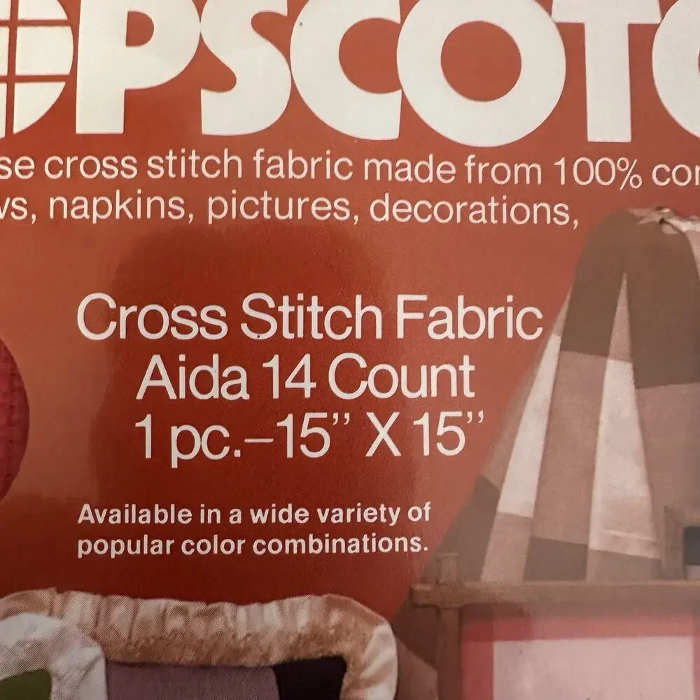 Charles Craft Lot of 5 Hopscotch Cross Stitch Fabric Aida 14 count 15